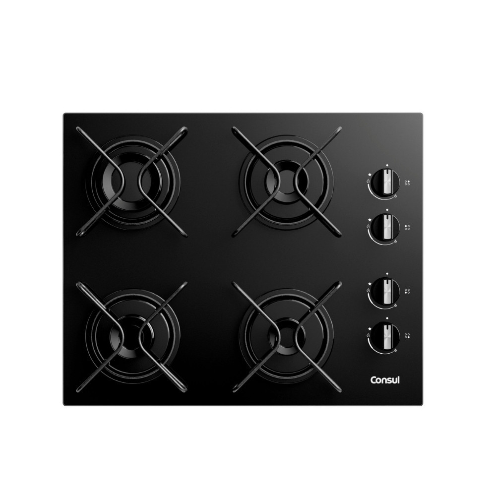 Cooktop Consul 4 Bocas CD060BE em Oferta na Shopee