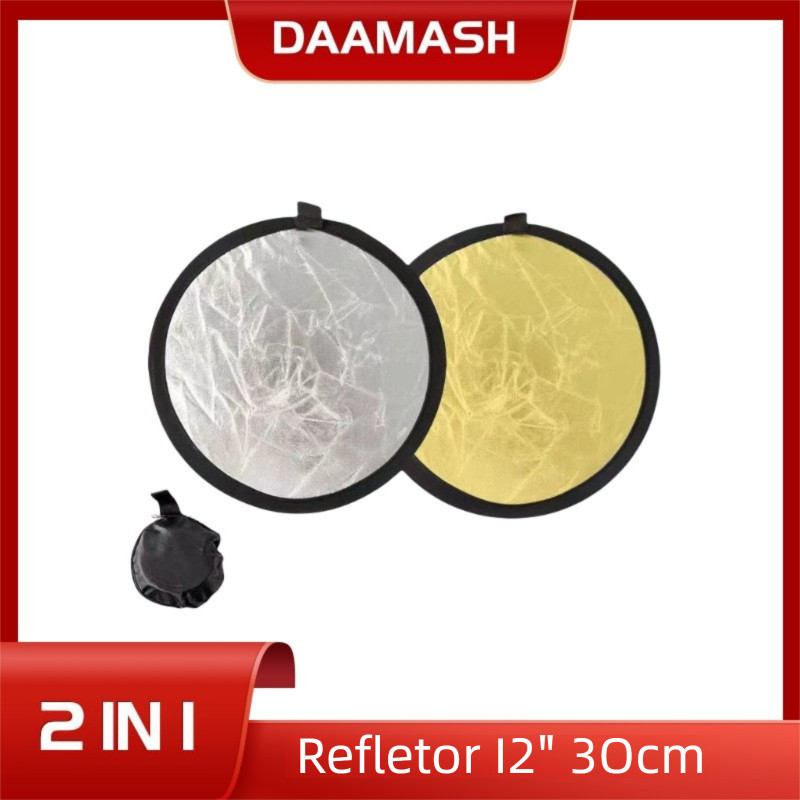 [Envio 24H] 30cm Rebatedor Fotográfico Refletor 2 em 1 Sou Foto para Foto ou Vídeo