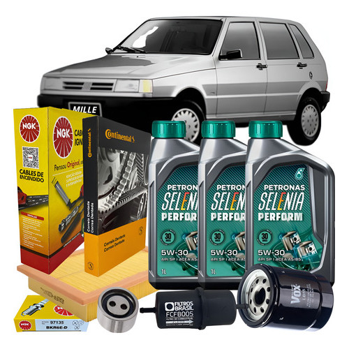 Kit Revisao Fiat Uno Mille Fire Ate 2005 Selenia 5w30 em Oferta na Shopee