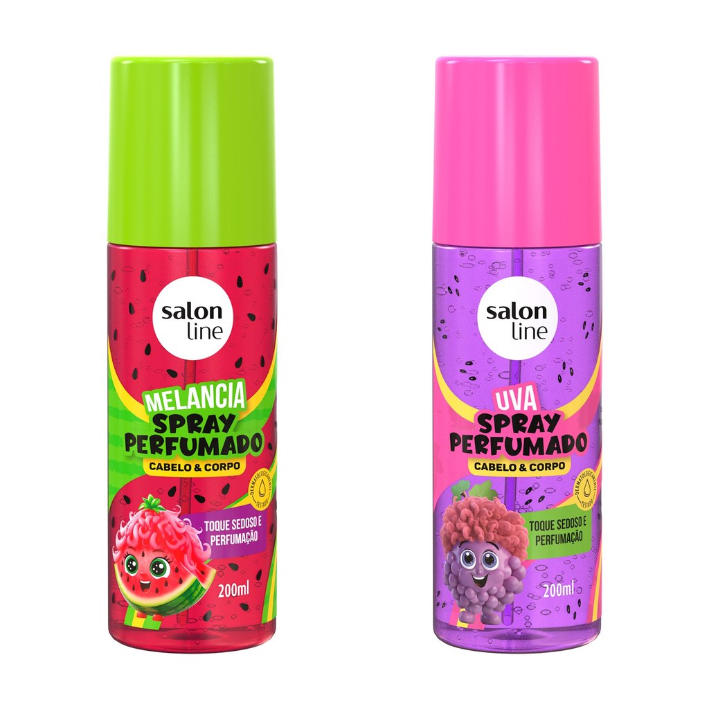 Kit Spray Perfumado Melancia e Uva Kids em Oferta na Shopee