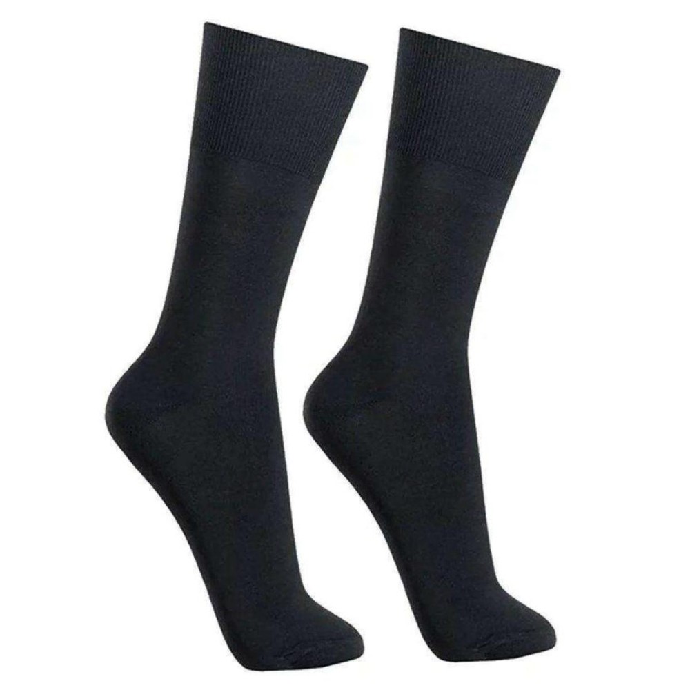 Meia Social Selene Clássica Masculina - Preto