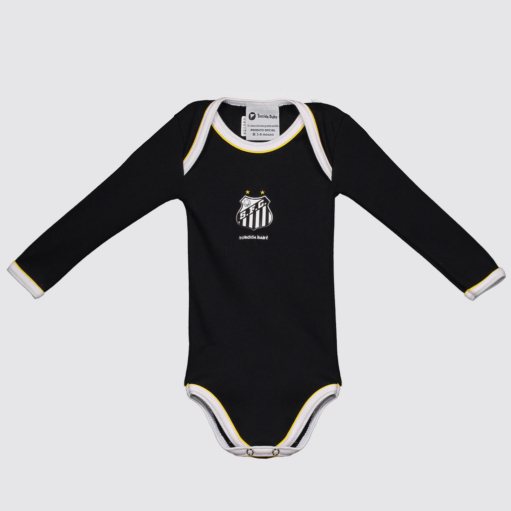 Body Manga Longa Santos em Oferta na Shopee