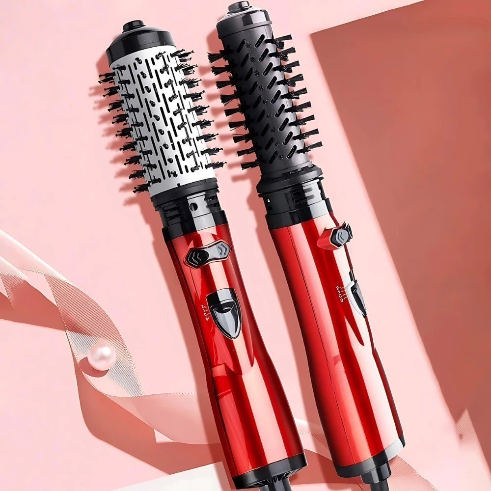 Escova Giratória Rotativa Profissional 2 em 1 – Secagem e Modelagem com Tecnologia e Elegância 110V