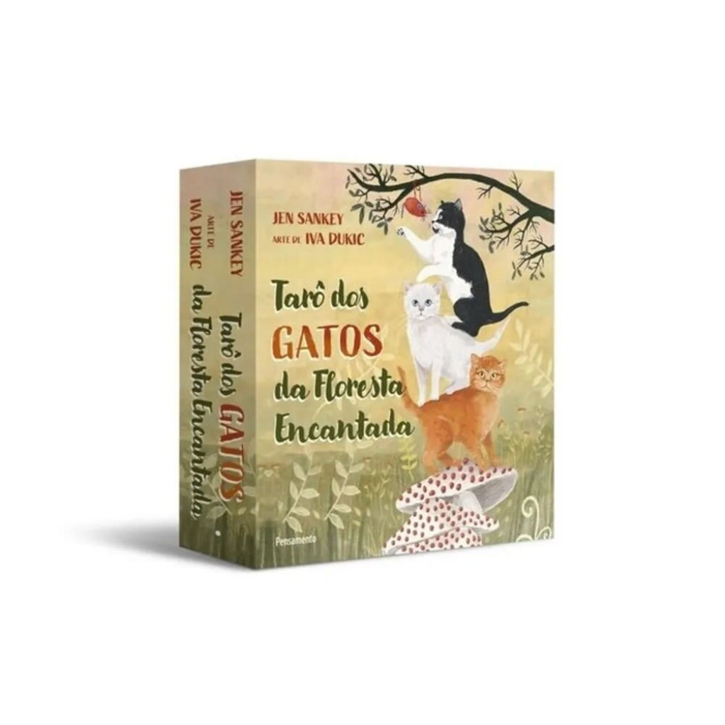 TARÔ DOS GATOS DA FLORESTA ENCANTADA  + 78 CARTAS em Oferta na Shopee