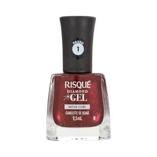 Esmalte Risqué Diamond Gel Charlotte de Romã em Oferta na Shopee