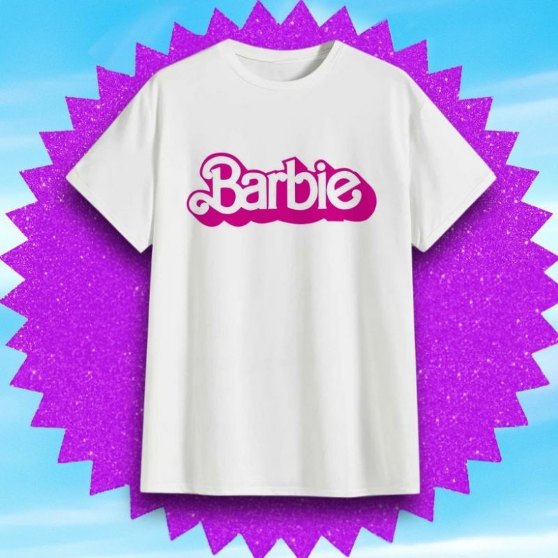 Camiseta T-shirt 30.1 Estampada  s Barbie e Ken filme Barbie Brancas  Poliéster 100% Algodão - Envio Rapido Premium