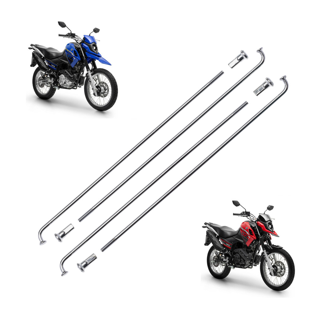 Raio Roda Traseiro Cromado 4.00mm Xtz Crosser 150 2014/2024