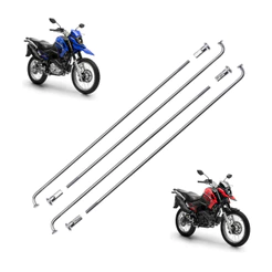 Raio Roda Traseiro Cromado 4.00mm Yamaha Xtz Crosser 150 2014/2024 Moto