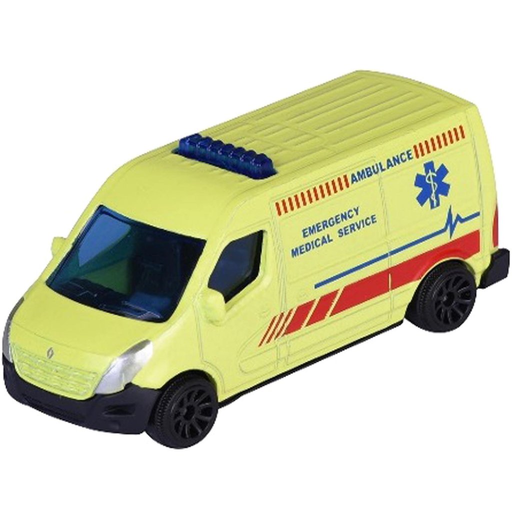 Miniatura - 1:64 - Renault Master Amarelo - Street Cars - Majorette 8501009800