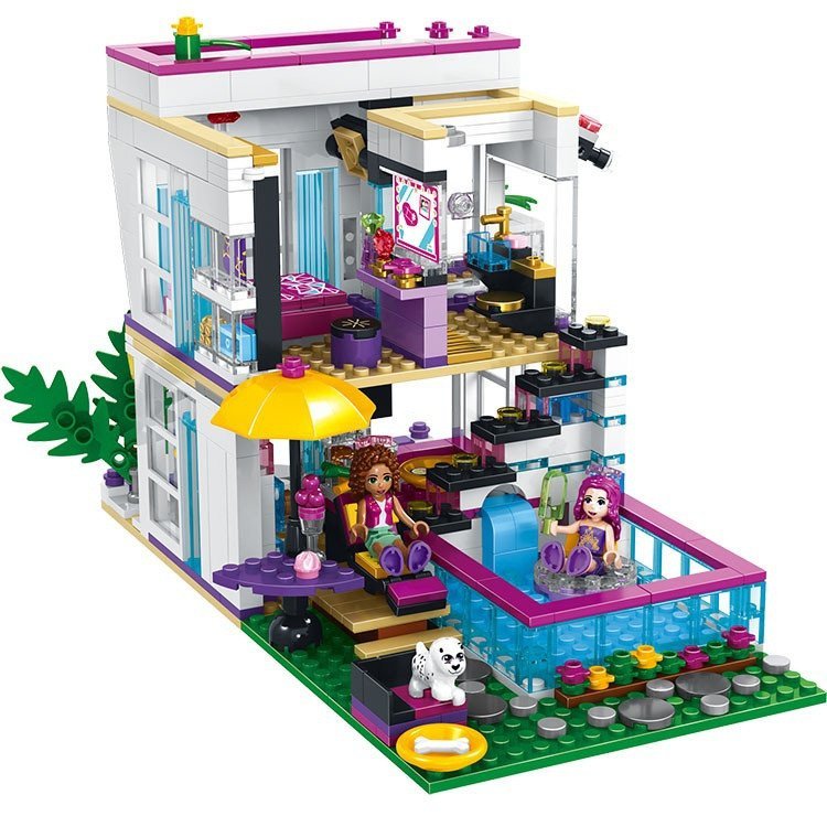 City Casa Compatível Lego Friends Menino Menina Brinquedos Educativos Blocos de Construção
