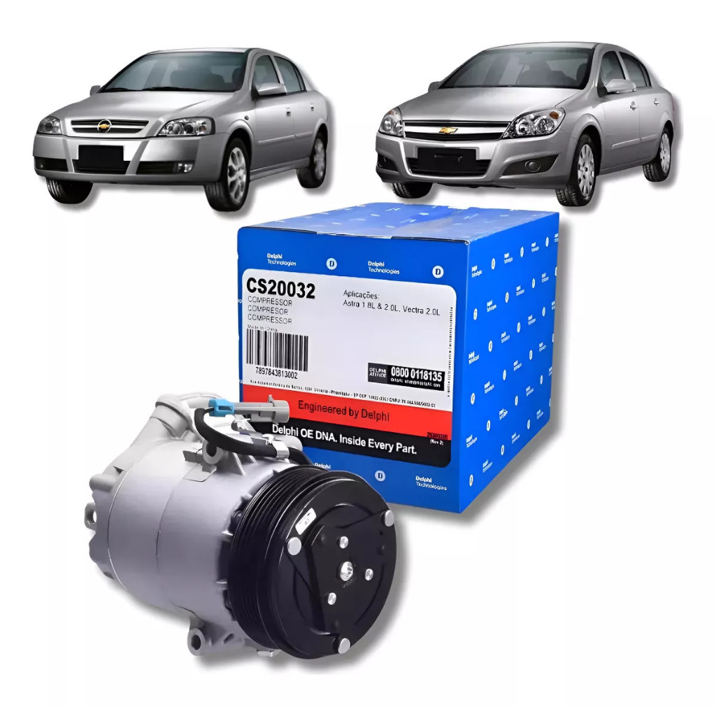 Compressor Ar DELPHI Astra 99 A 05 / Vectra 05 A 12 GM CS20032 5PK * nf