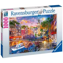 Puzzle 1000 Peças Noite em Amsterdam Ravensburger 12000884