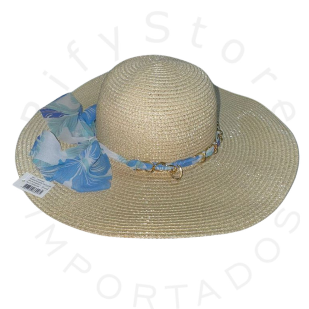 Chapéu De Sol Feminino Com Fita Colorida e De Aba Larga Para Praia E Viagens ​De Palha Sintética em Oferta na Shopee