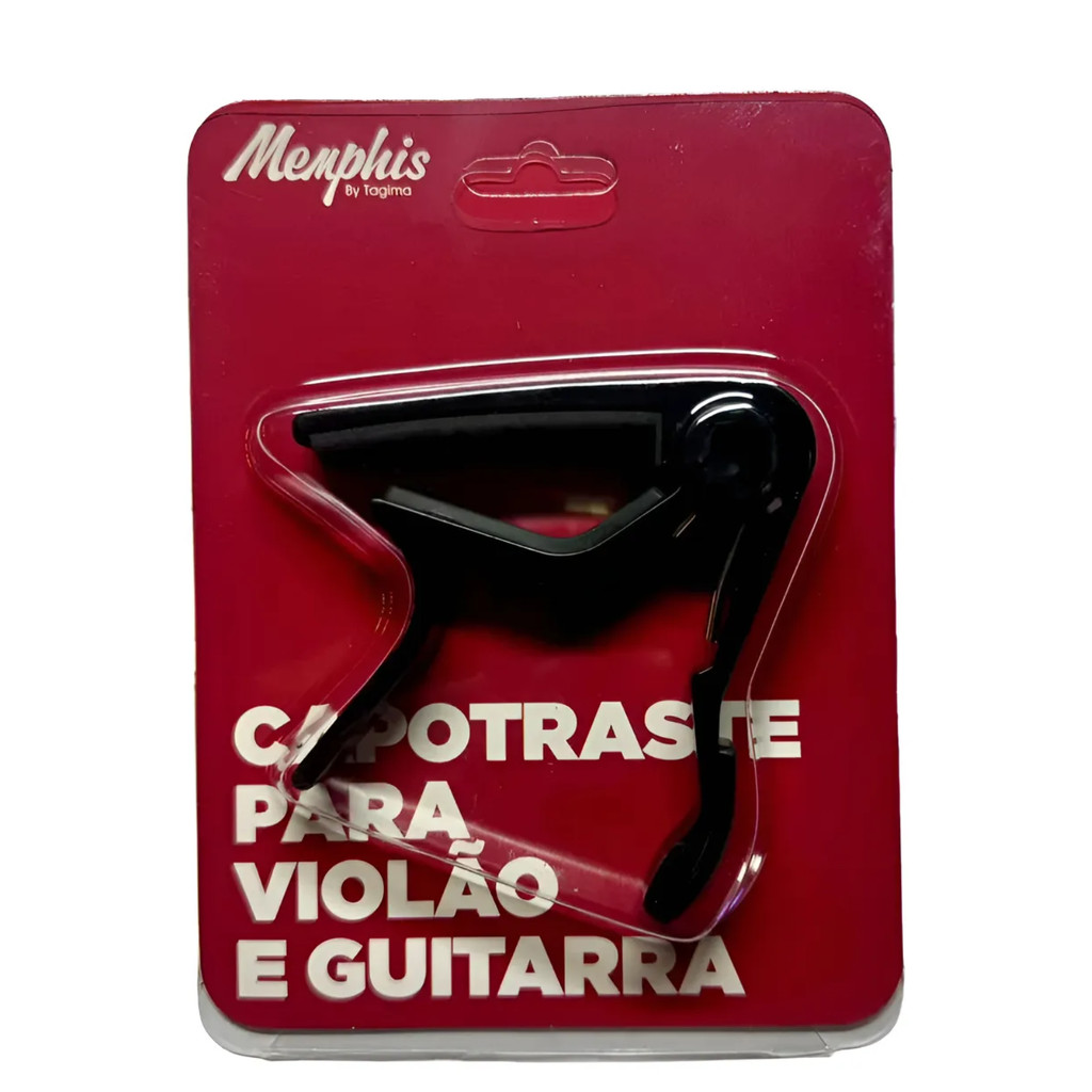 Capotraste Memphis Tagima Para Violão e Guitarra com Cordas de Aço e Nylon Original em Oferta na Shopee