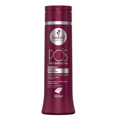 Shampoo Pós Progressiva 300ml Haskell | Restauração, Alinhamento e Brilho para Cabelos Alisados Quimicamente