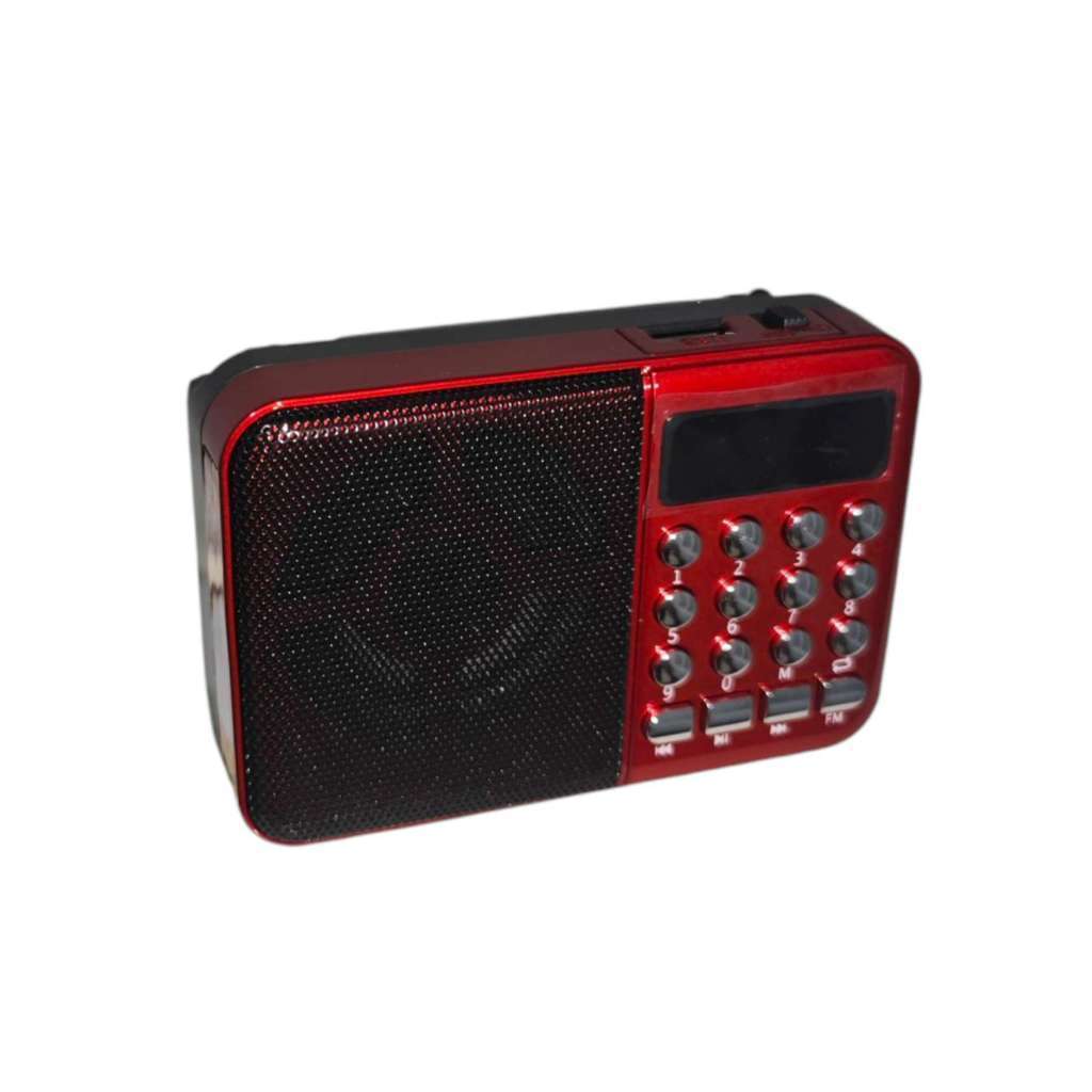 Rádio Retrô Fm Recarregável Bluetooth ÁTOMO Colorido Entrada De Cartão E De Fone De Ouvido MO-C3L -.