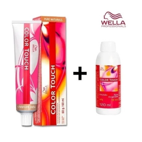 Wella Color Touch 6/0 Tonalizante Louro Escuro 60g +emulsão 120ml em Oferta na Shopee