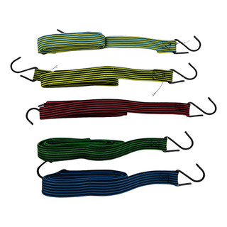 Kit 2 Corda Elástica Bagageiro C/ Gancho Extensor 2m X 10mm