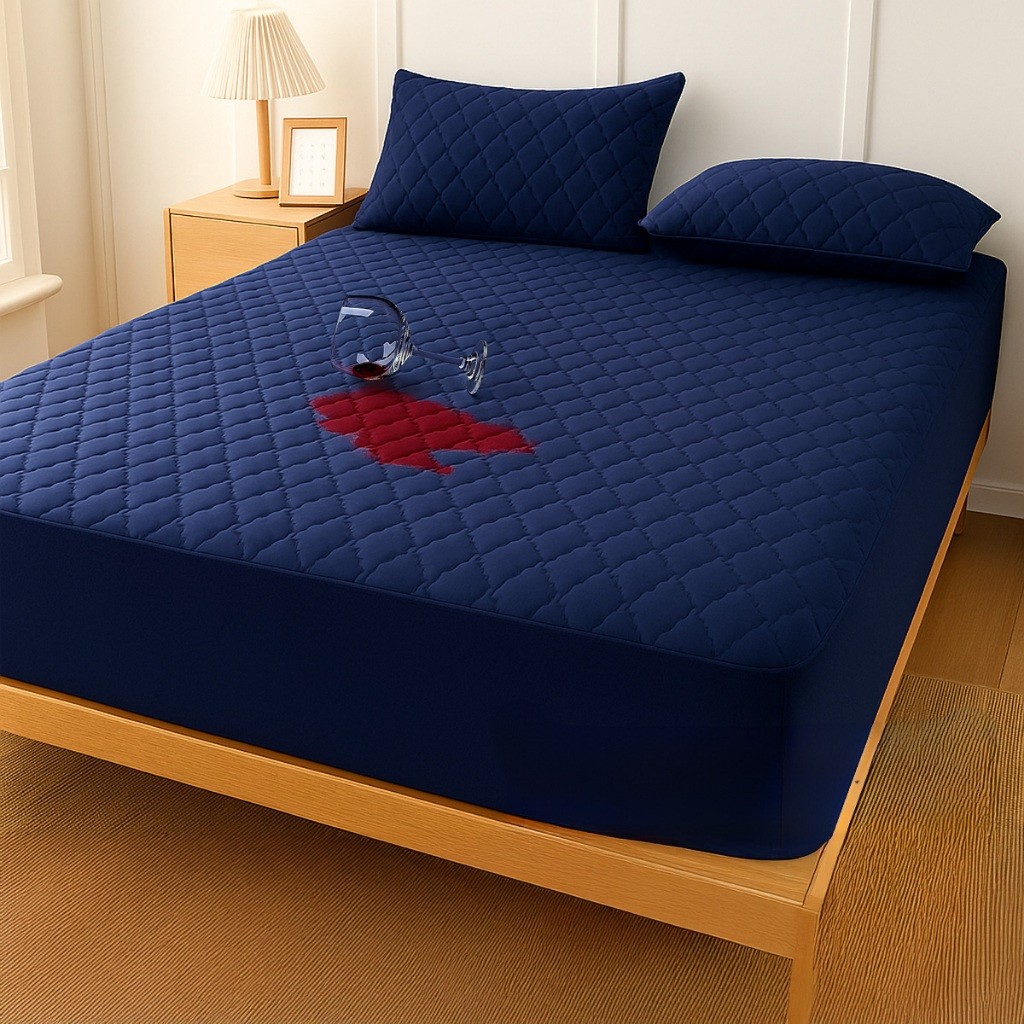 Protetor Lençol Colchão Cama Berço, Solteiro, Casal, Queen e King Matelado Impermeável com Elástico