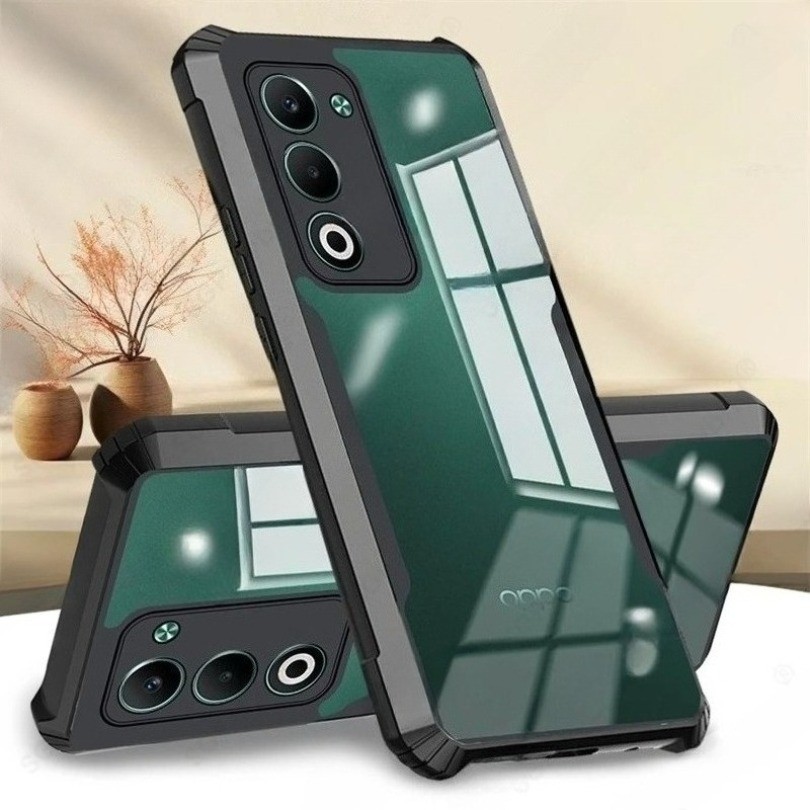 Capa Traseira Acrílica De Cristal Transparente Para OppoA5 Oppo A5 A5m A5x Orro Appo A 5 Pro 5Pro 5x 5m 4G 5G 2025 PC +