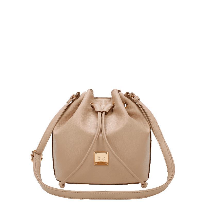 Bolsa Bucket Média Ss23 Cfk109 Bege - Nude em Oferta na Shopee