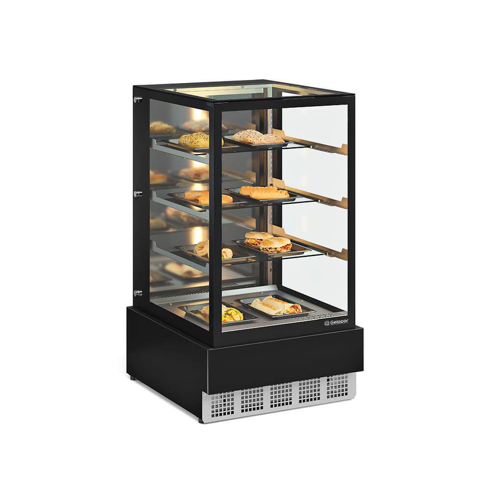 Vitrine Estufa Gelopar Conveniência MGEE-070 Preta - 220V