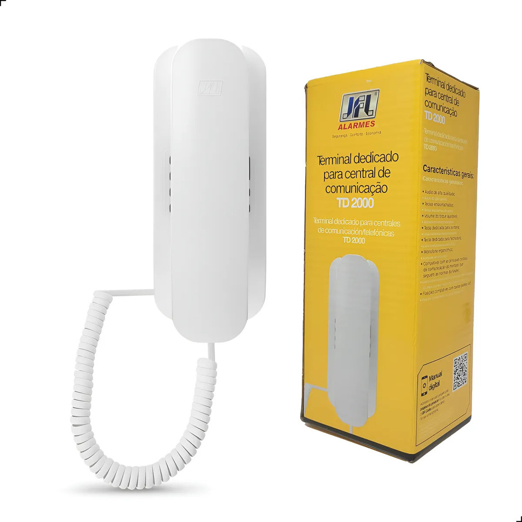Monofone JFL TD-2000 para Porteiro Eletrônico Residencial e Comercial