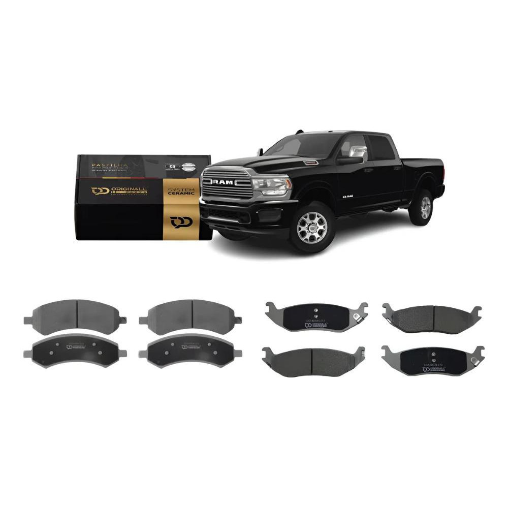 Kit Pastilhas De Freio Diant + Tras Dodge Ram 1500 Classic