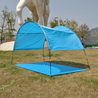 Tenda De Praia À Prova D'água Com Abrigo De Pesca De Areia Para Piso Integrado Camping E Atividades Ao Ar Livre