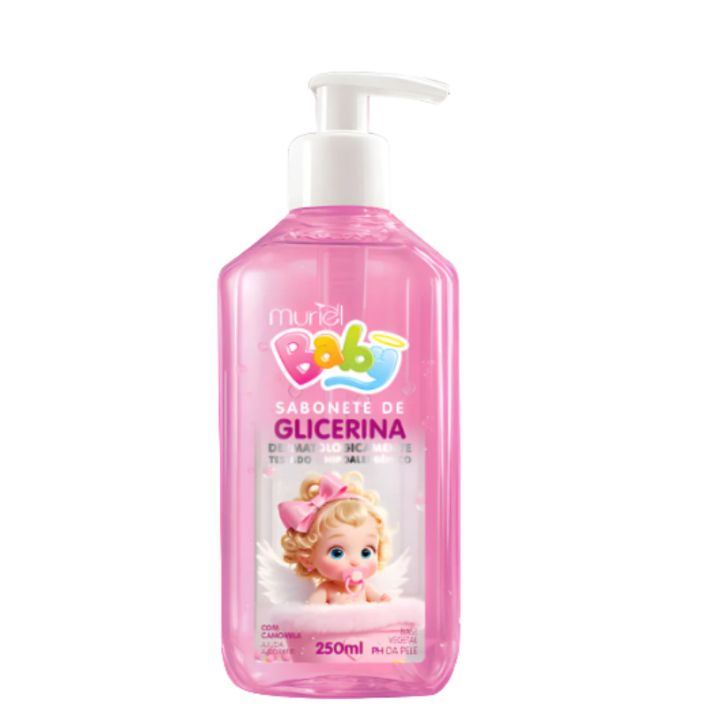 Sabonete Muriel Baby Glicerina ROSA 500ml