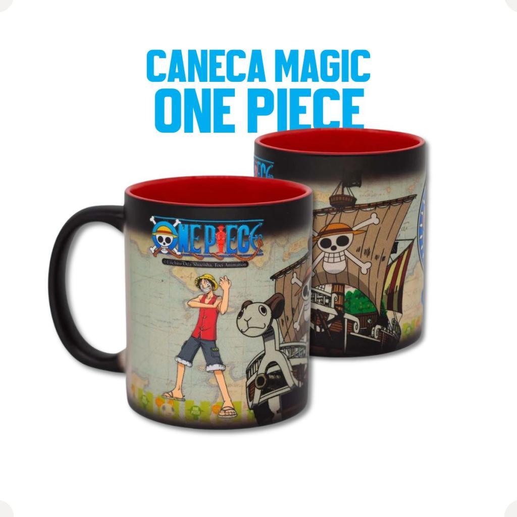 Caneca Magic 350ml One Piece Luffy Muda De Cor Oficial Anime Presente Geek Zona Criativa Licenciada