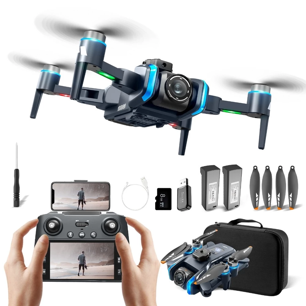 Drone profissional XT808 possui uma tela 4K de 4,5 polegadas, GPS 5G e uma câmera de 180° 500m