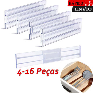 4/8/12/16 Pcs 28-48cm Organizador de gaveta divisória de gaveta ajustável adequado para organizador de gaveta de quarto