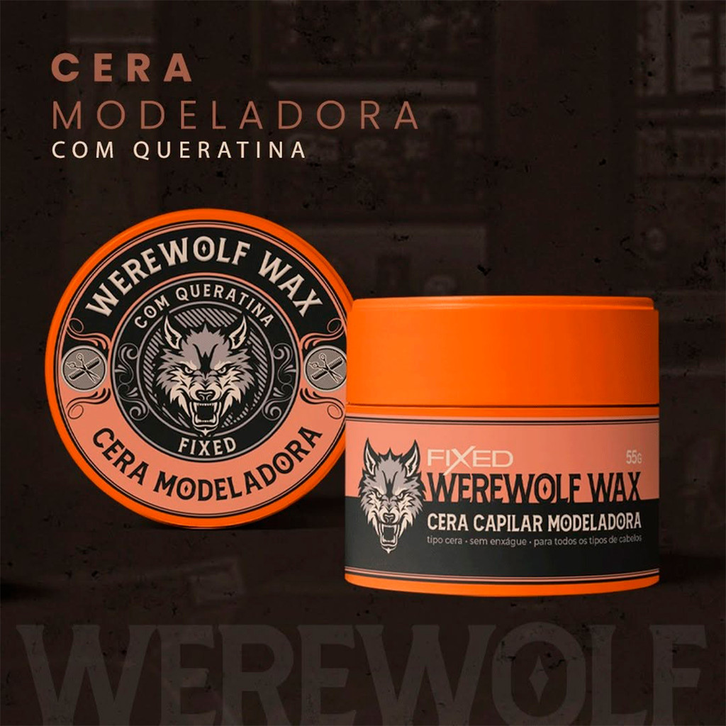 Cera Modeladora Fixed Werewolf 55g Efeito Matte C/ Queratina em Oferta na Shopee
