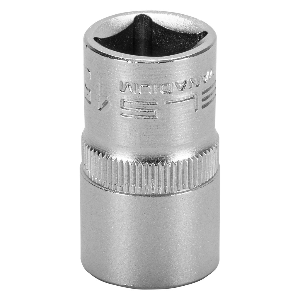 SOQUETE SEXTAVADO ENCAIXE 1/2POL., CRV 15MM, 1PC // STELS em Oferta na Shopee