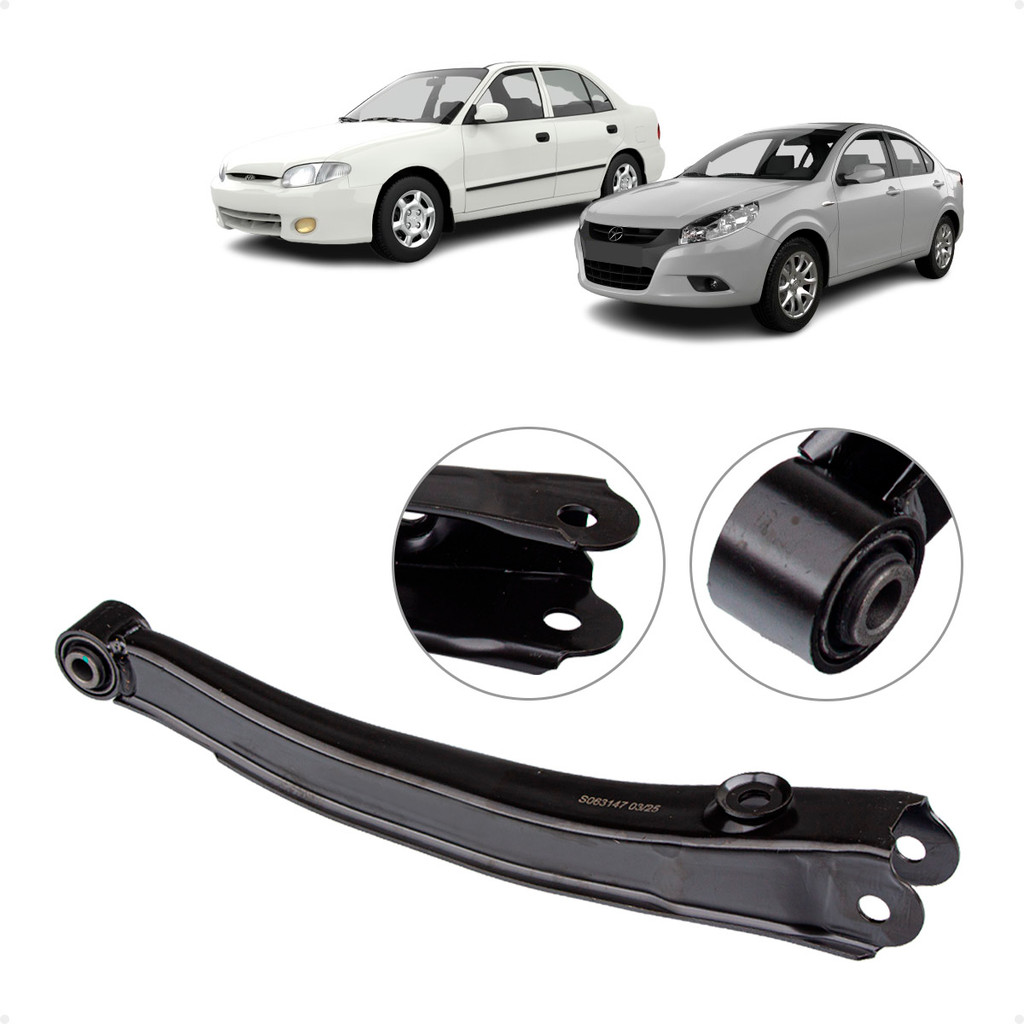 Braço Bandeja Suspensão Traseira Jac J3 1.4 1.5 16v 2011-2015/ Hyundai Accent 1.5 12v 1994-1999 2911070U8010 5521022000 em Oferta na Shopee