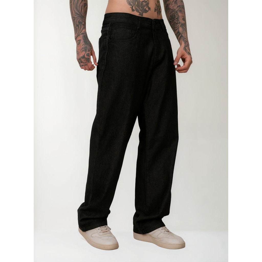 Calça Balão Jeans Masculina Bag Boca Larga Streetwear