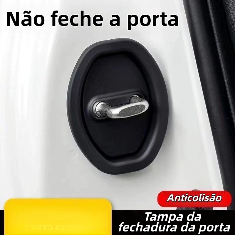 Protetor de Porta de Carro em Silicone Anti-Choque e Anti-Risco - Acessório para Carro Durável e Prático