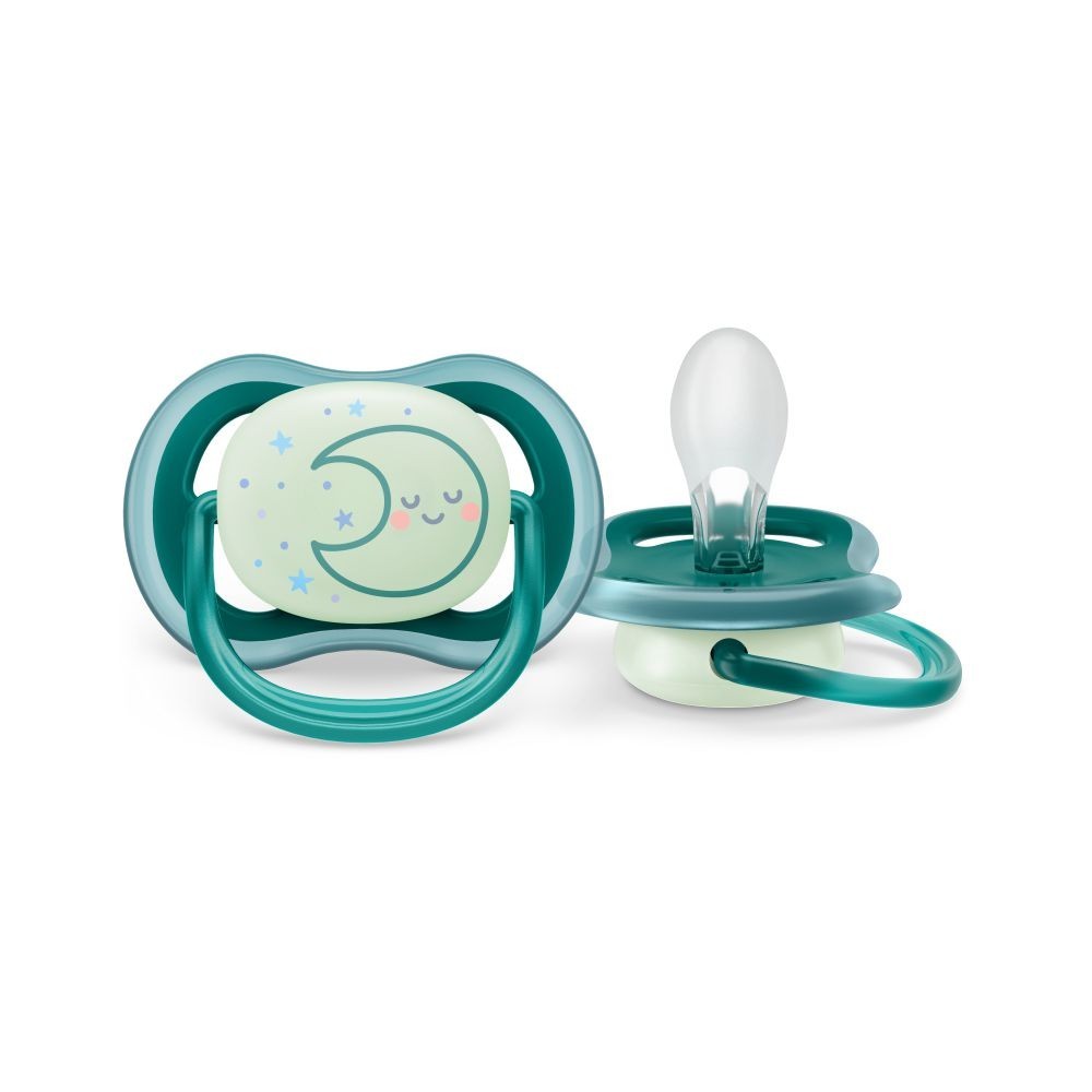 Chupeta Ultra Air Noturna Philips Avent 6–18 Meses Individual Verde (SCF377/02)