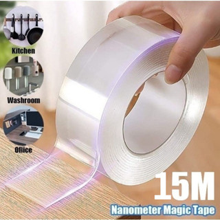 10M Fita Dupla Face Extra Forte Transparente NanoGel Silicone Mágica Adesiva Cola na Parede Móvel Porta em Oferta na Shopee