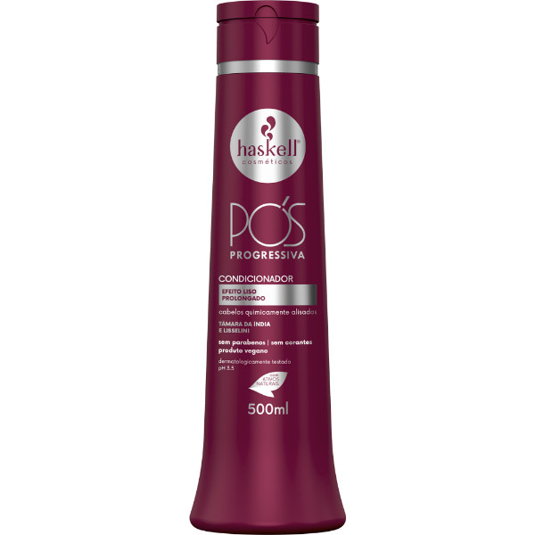 Condicionador Pós-Progressiva 500ml Haskell | Alinhamento, Brilho e Efeito Prolongado da Escova em Oferta na Shopee