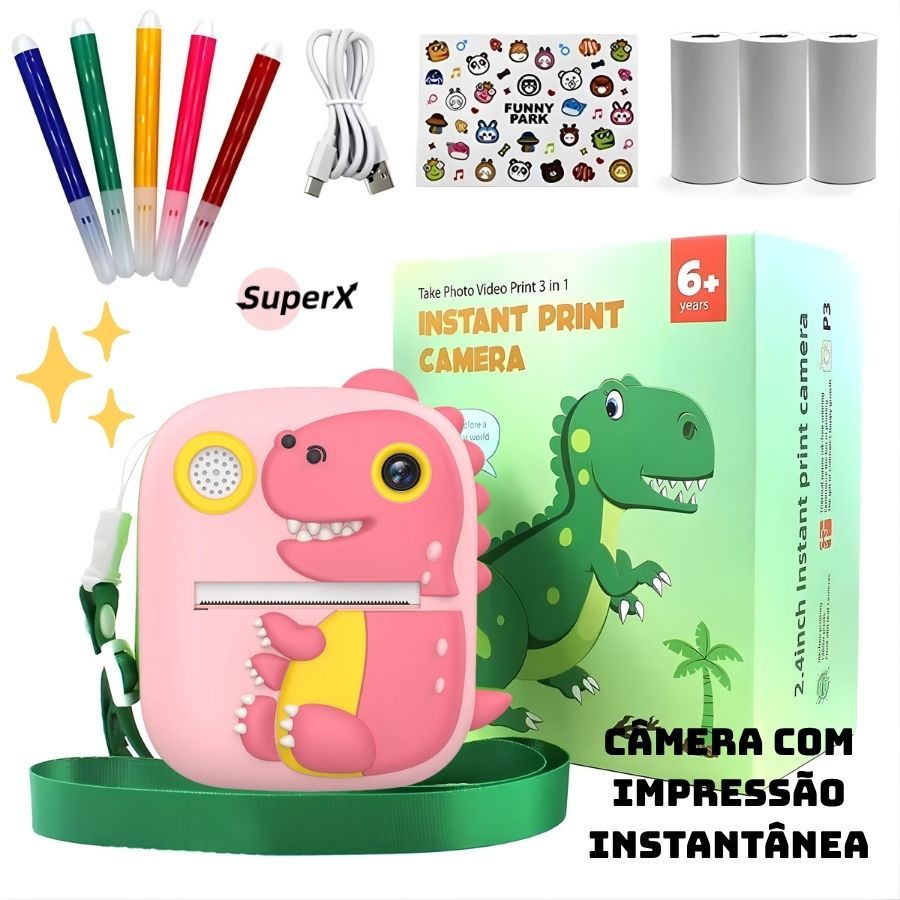 Câmera Instantânea Infantil Dinossauro: Onde Comprar | BuscaProdutos