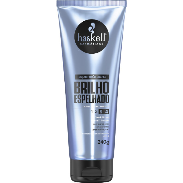 Supermáscara Brilho Espelhado 240gr Haskell em Oferta na Shopee