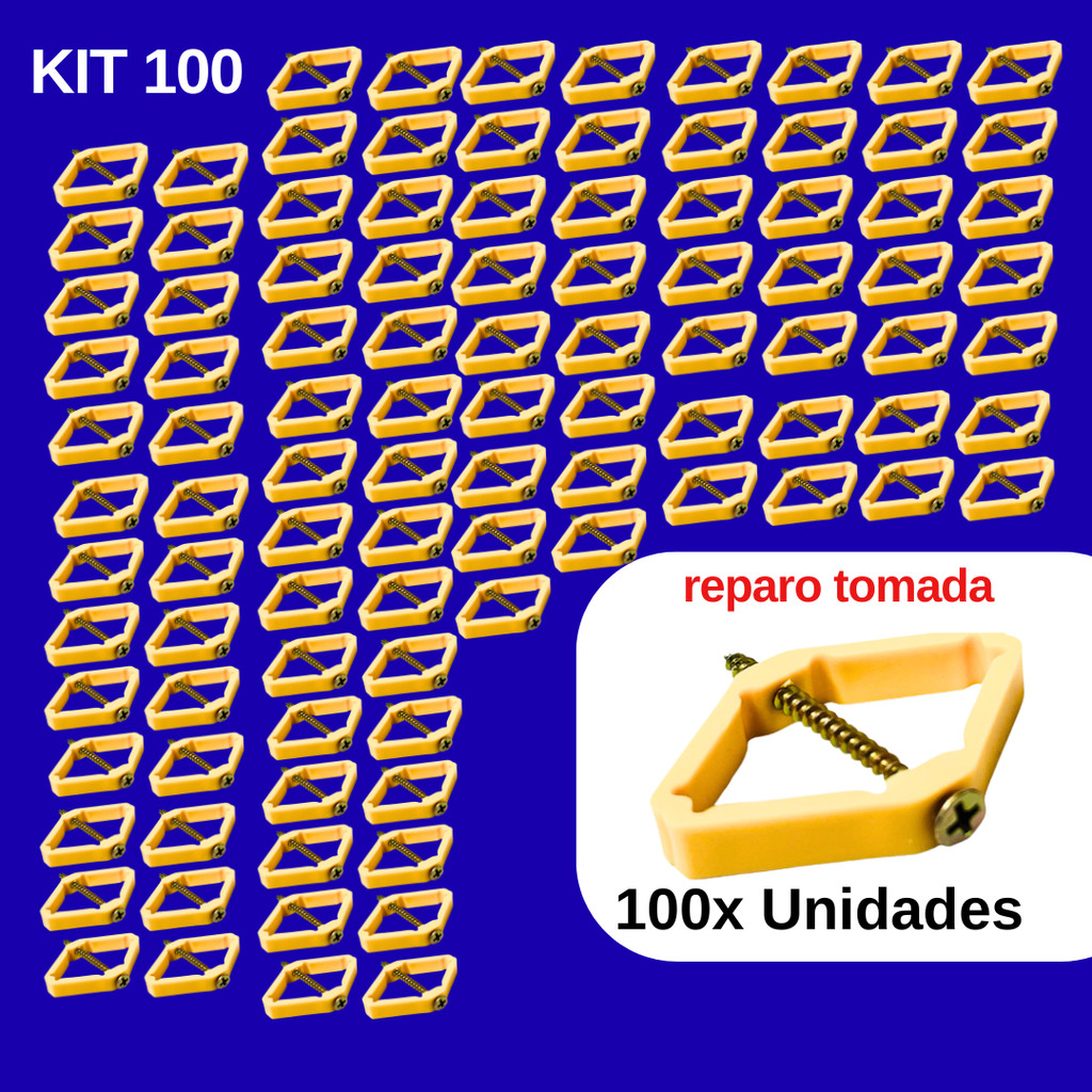KIT 100 Reparo Caixinha De Luz Salva Tomadas Energia eletrica reparo