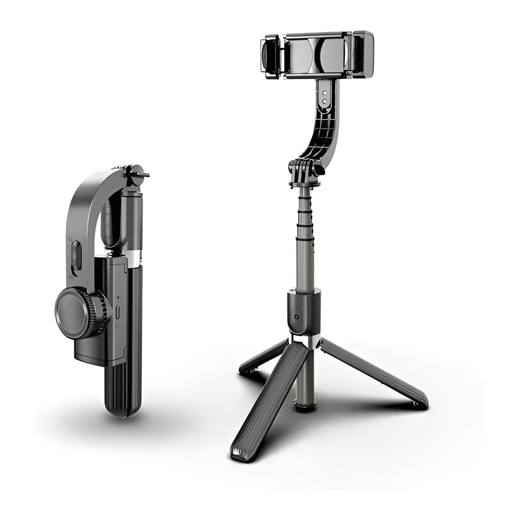 Estabilizador Gimbal Para Celular Com Controle R-15/l-08 Tripé Integrado, Rotação 360°