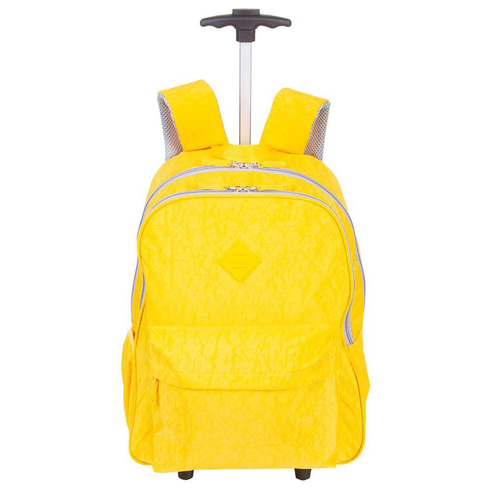 Mochila Carrinho Externo Sestini Rolling Crinkle - Amarelo em Oferta na Shopee