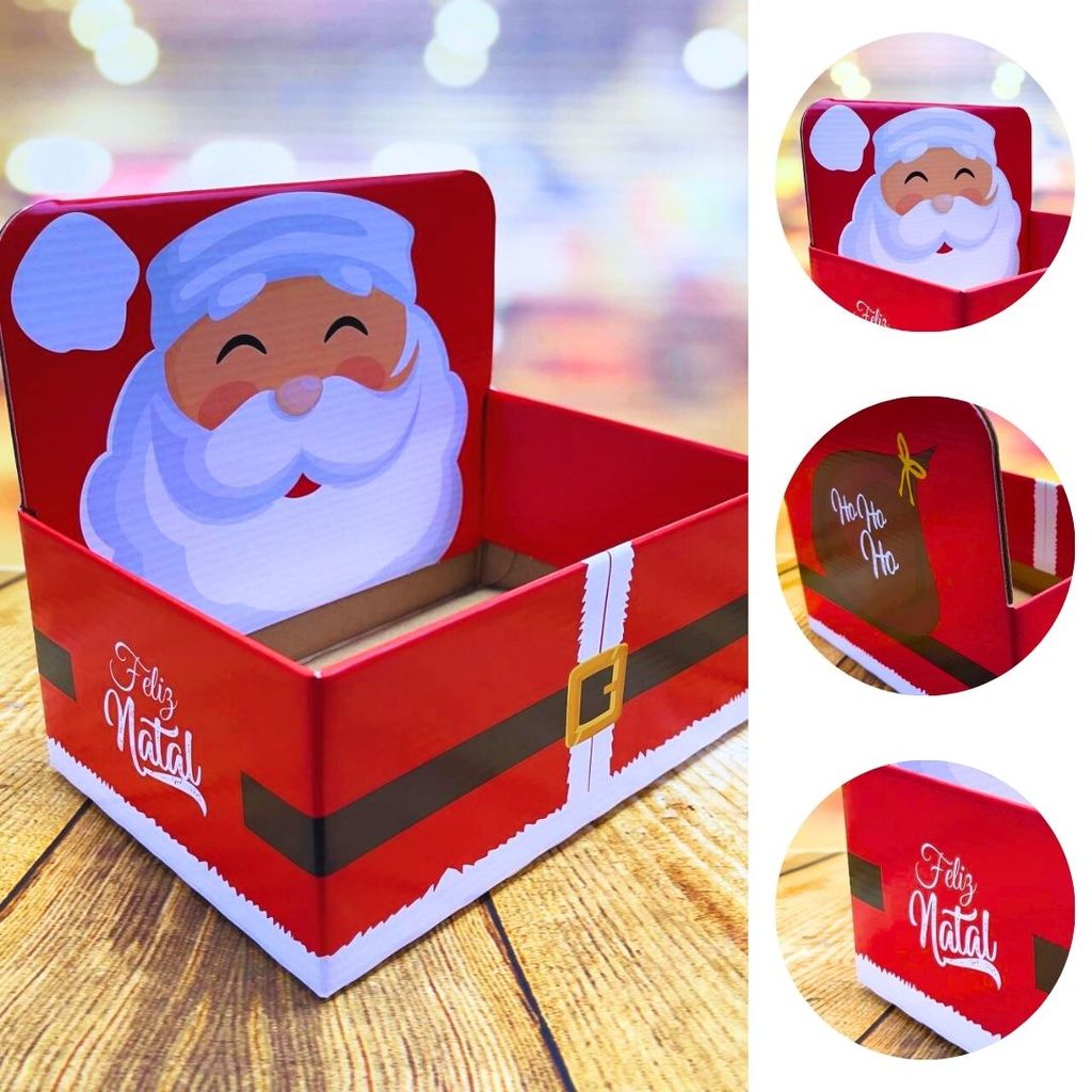 5 CAIXA DISPLAY P/ CESTA DE NATAL E PRESENTE NT302 JR EMBALAGENS — imagem 2 de 2