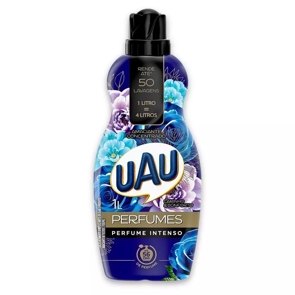 Amaciante 1L Concentrado Perfumes UAU Carinho e Conforto