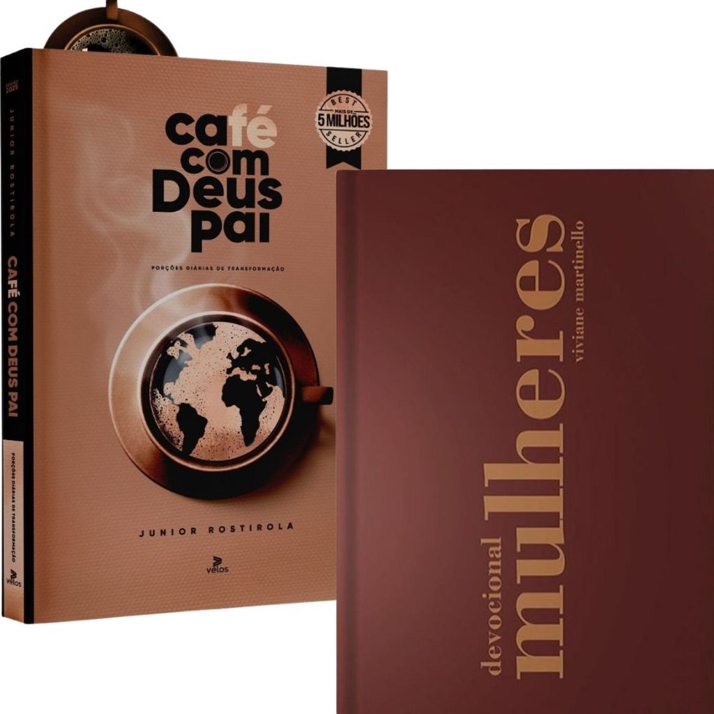 Kit 2 Livros | Café com Deus Pai Porções de Transformação + Devocional Mulheres Viviane Martinello