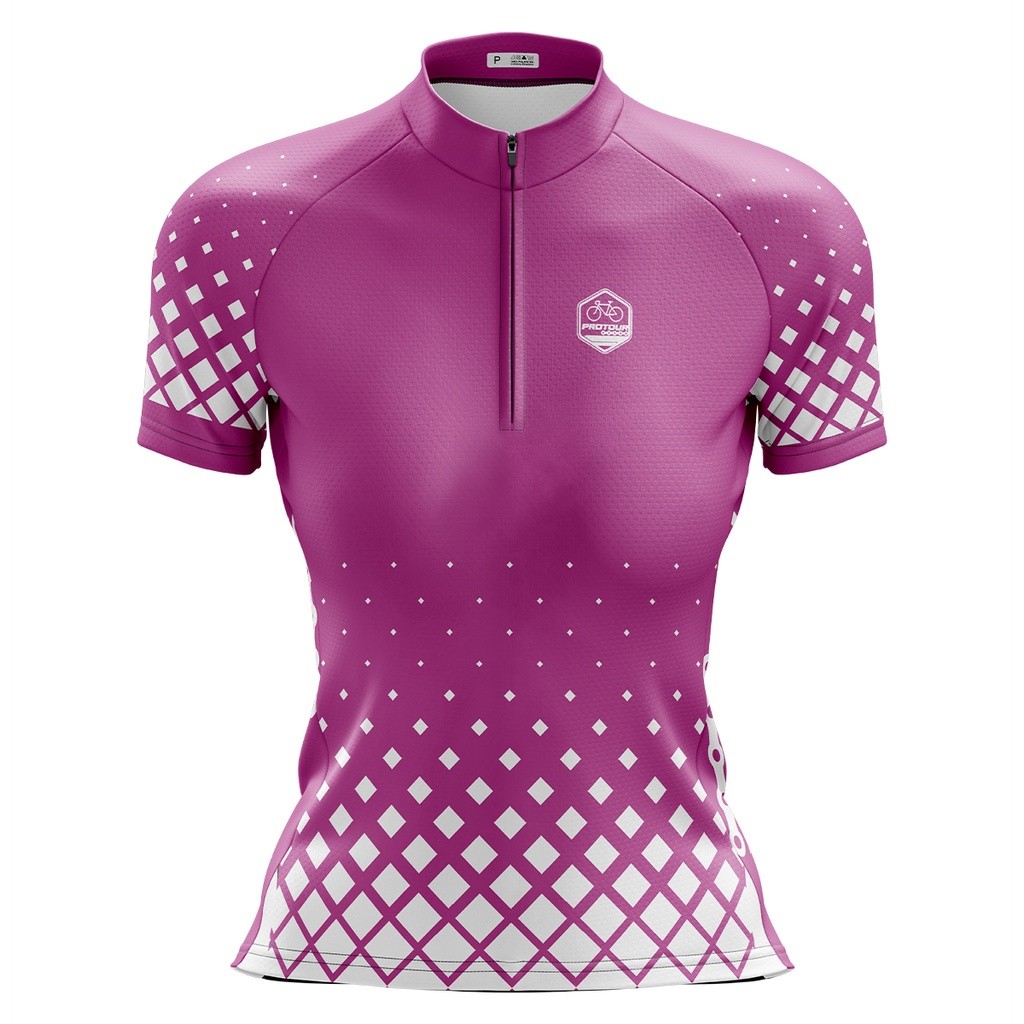 Camisa Ciclismo Feminina Dry Fit com Proteção UV Bike MTB Speed Pro Tour Bike Pitty